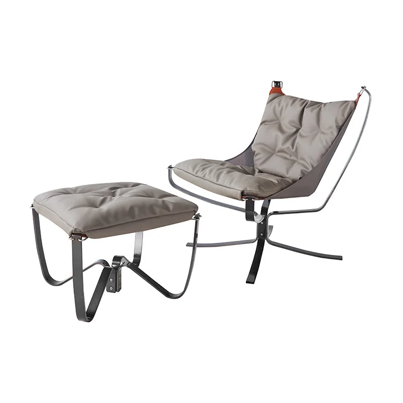 Sofá individual de plumón para sala de estar, silla de Tigre, silla de hotel, reclinable individual, silla de estudio, silla de ocio, silla de dormitorio - imagen 3