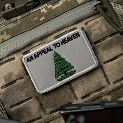 Parche de un apelo a pesado, parches bordados de gancho y bucle para ropa, insignia de moral táctica, mochila militar, pegatina personalizada