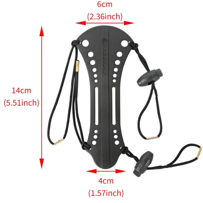 Protector de brazo tiro con arco recurvo nylon carbono ajustable - imagen 2