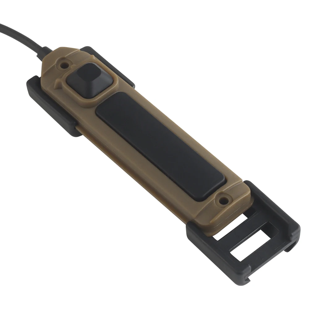 Interruptor Remoto de Doble Función para Linterna Táctica, Interruptor de Presión para Linterna de Airsoft con Conectores Láser de 2.5mm/SF/Crane - imagen 2