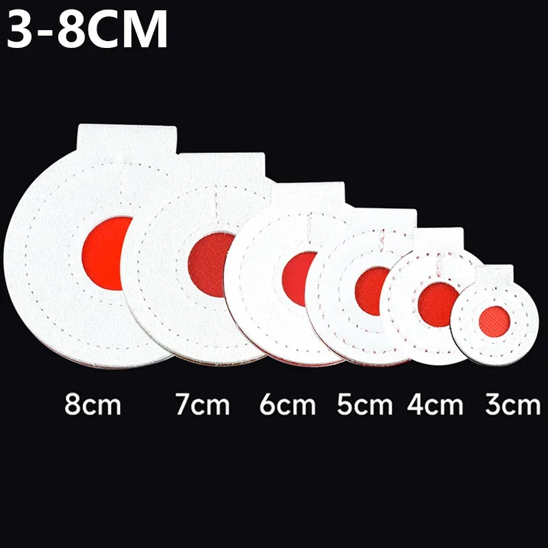 Tirachinas de Material de microfibra para entrenamiento de Bullseye, objetivo de tiro, accesorios de caza, 3-8cm, 2/4/8 piezas - imagen 3