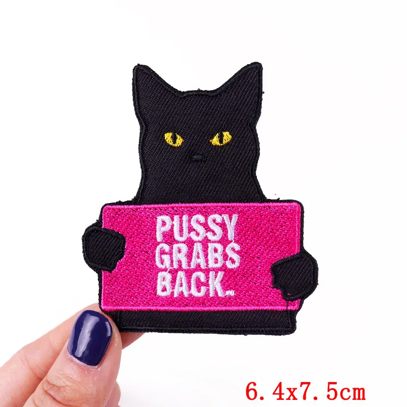 Parches bordados de gato bonito para ropa, parches termoadhesivos para ropa de niños, apliques, insignias de dibujos animados, pegatinas de animales - imagen 3