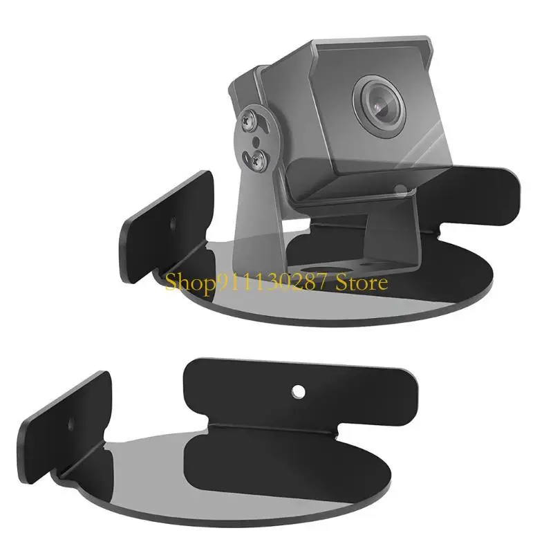 Estante pared flotante acrílico J1HC Estante esquina mini Circular Small Fácil instalar - imagen 3