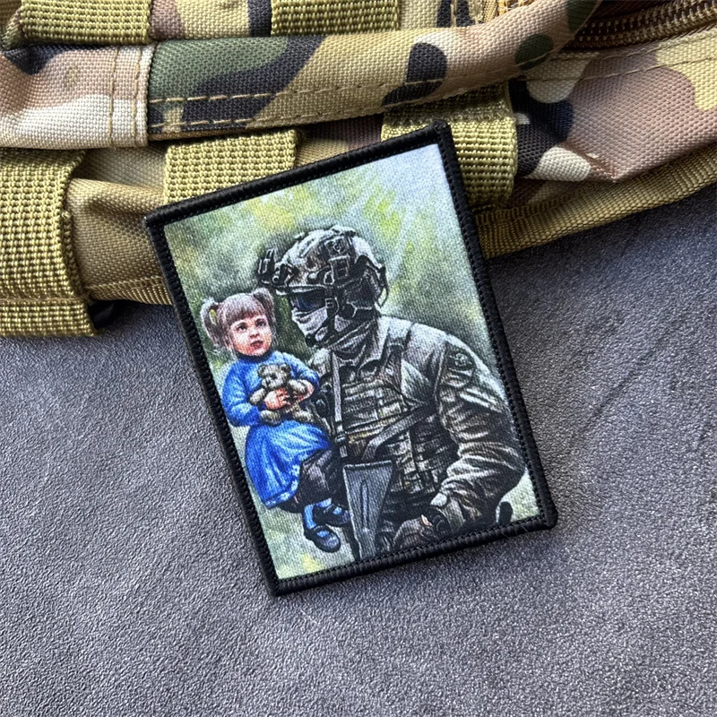 Parche táctico militar con velcro para mochila y ropa - imagen 3