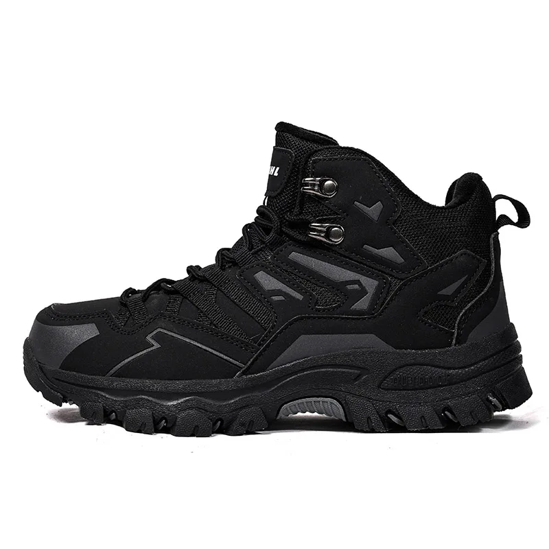 HIKEUP Botas de senderismo impermeables para mujer Botas de nieve con aislamiento alto de invierno para clima frío, zapatos de trekking cálidos antideslizantes - imagen 3