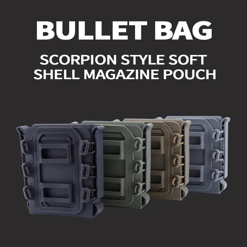 Bolsas tácticas para revistas, 5,56mm, 7,62mm, código G, pistolera militar Airsoft, Fastmag, fijación rápida, 5,56, 7,62 - imagen 4