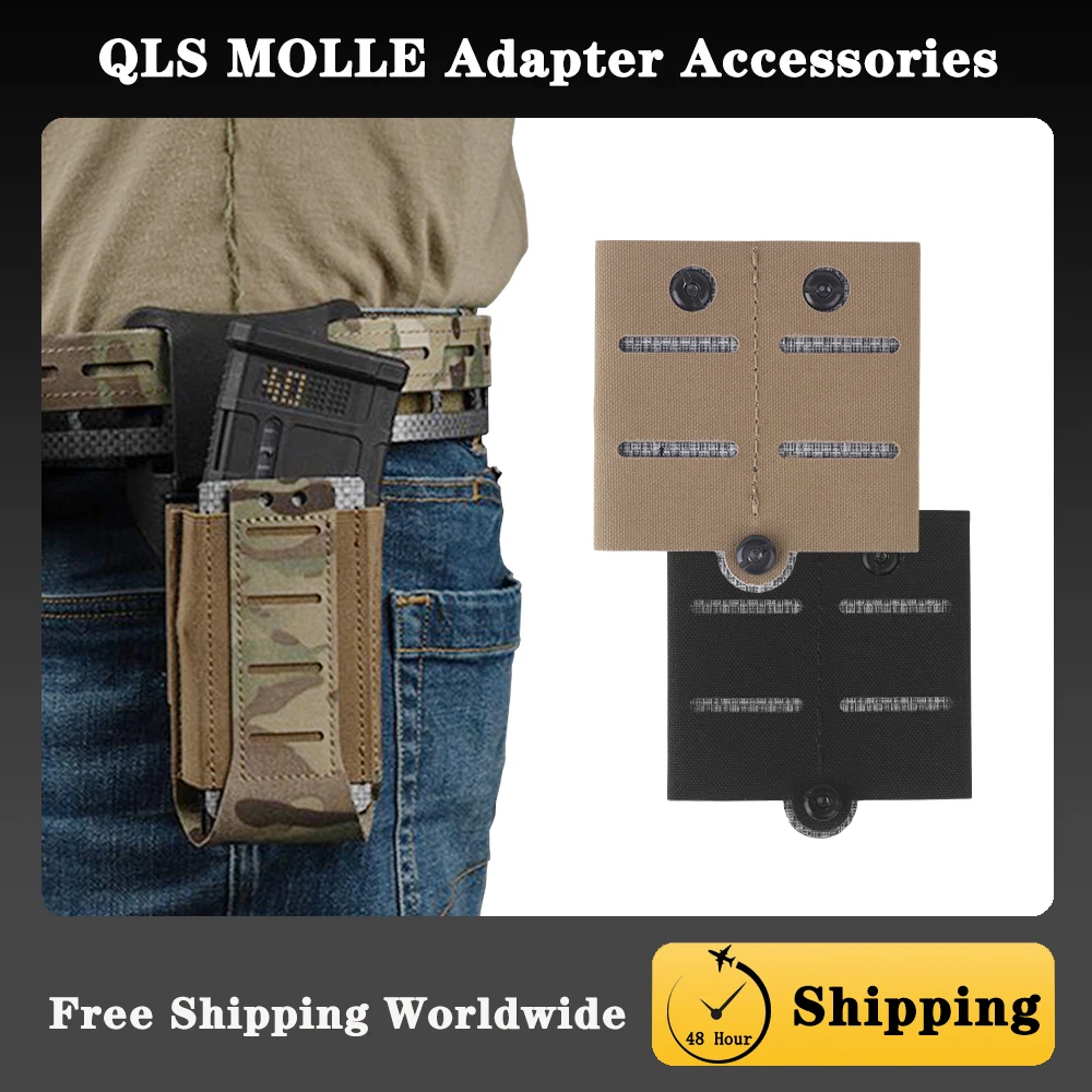 Accesorios adaptadores de montaje del sistema QLS MOLLE M para paquetes de revistas de disparo y bolsa de almacenamiento, adecuados para ocasiones/aplicación de la ley
