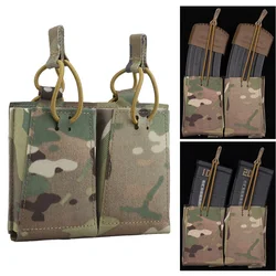 Bolsa táctica MOLLE para cargadores 5,56 AR15 M4 camuflada tiro