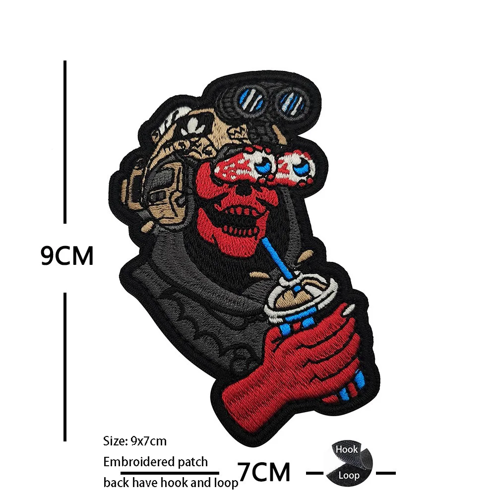 Insignia mágica táctica bordada, dios de la guerra ruso, frente hacia el brazalete Enemy, paquete de accesorios, parche de mochila, nuevo - imagen 3