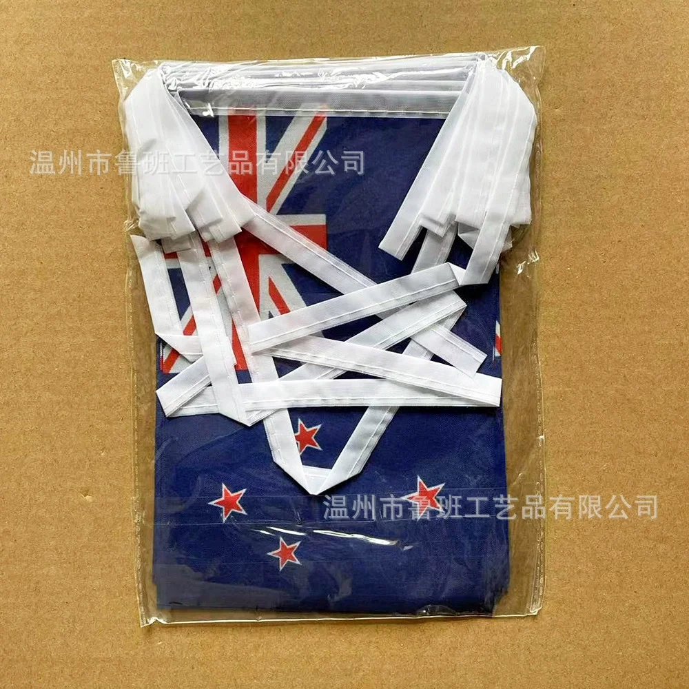 Banderines SKY Banderines de Nueva Zelanda, 14x21cm, 20 unids/lote, banderas de cuerda de Nueva Zelanda, banderín para decoración de fiesta y Festival - imagen 3