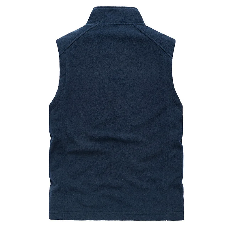 Chaleco de lana sin mangas para hombre, chaqueta deportiva de terciopelo, informal, para exteriores, a la moda, para primavera y otoño - imagen 3