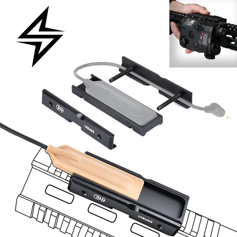 WADSN soporte Picatinny 20 mm con interruptor de presión PEQ15