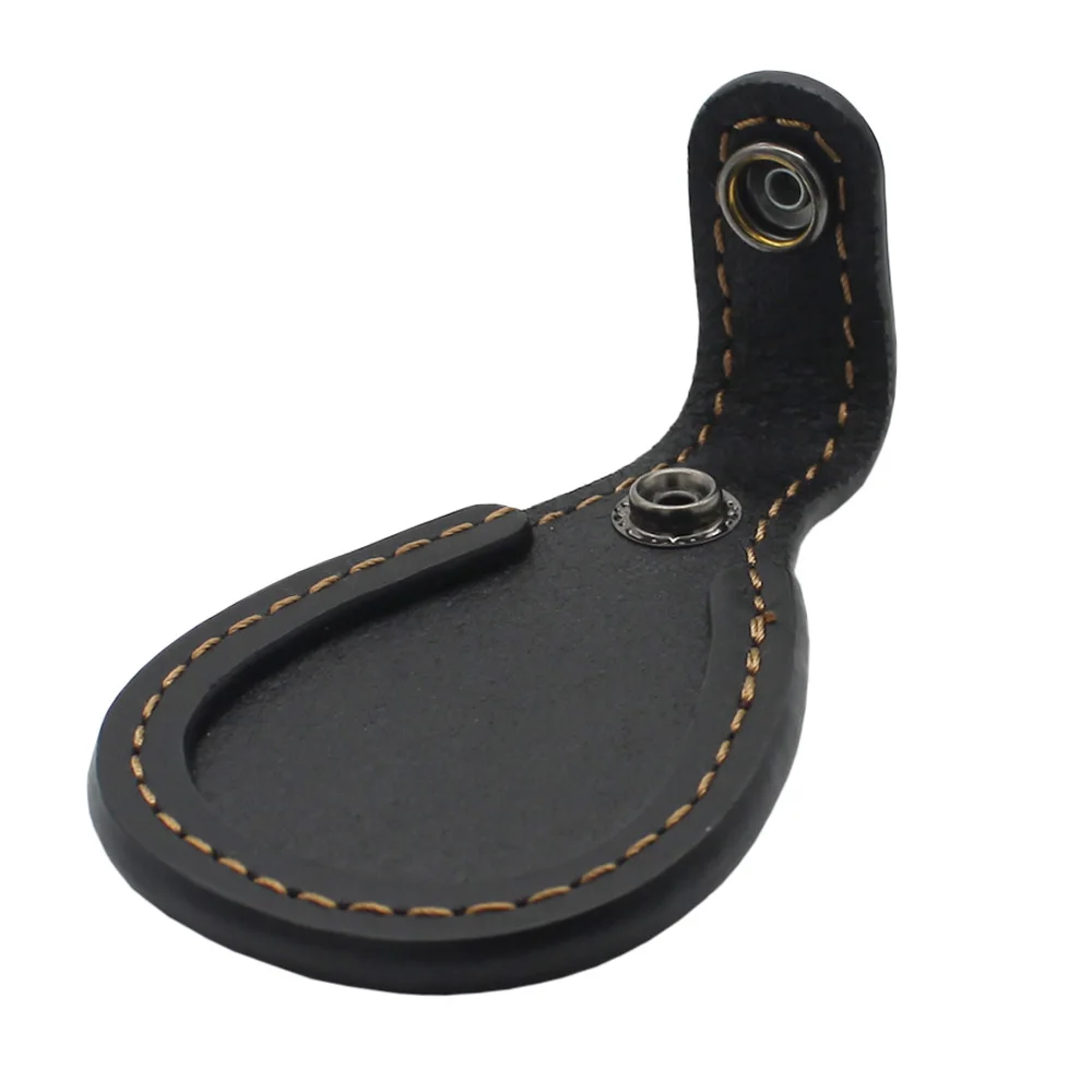 Almohadilla protectora para el dedo del pie, Protector de zapatos, almohadilla de cuero para caza al aire libre, barril de Rifle de tiro - imagen 4