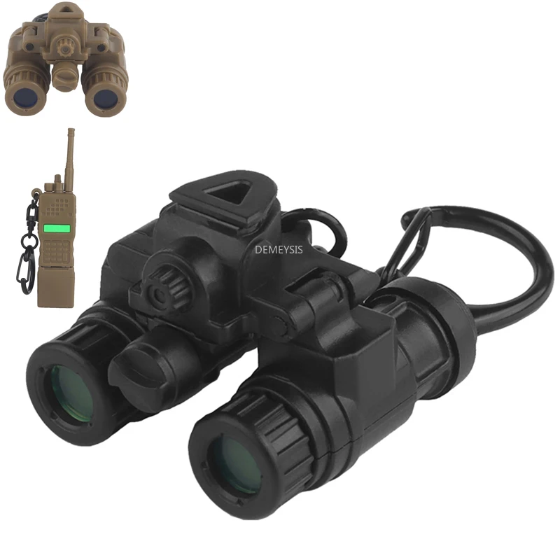 Llavero táctico AN/PVS31 y PRC152 – Miniaturas militares para mochila