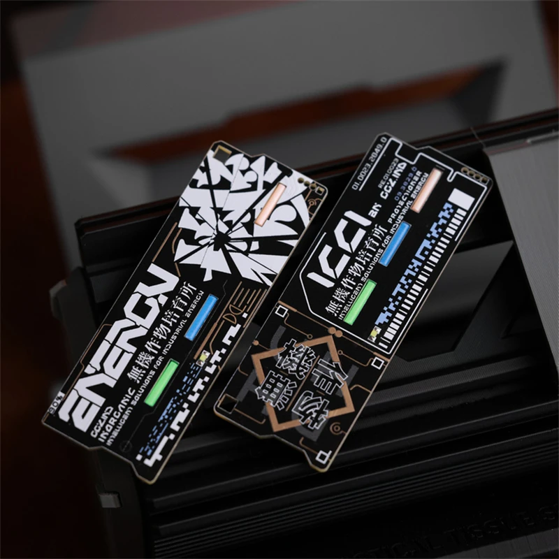 Módulo de identificación del Instituto de cultivo de cultivo de Wuji, placa PCB, Chip NATG215, luz LED, insignia táctica luminosa para bolsa