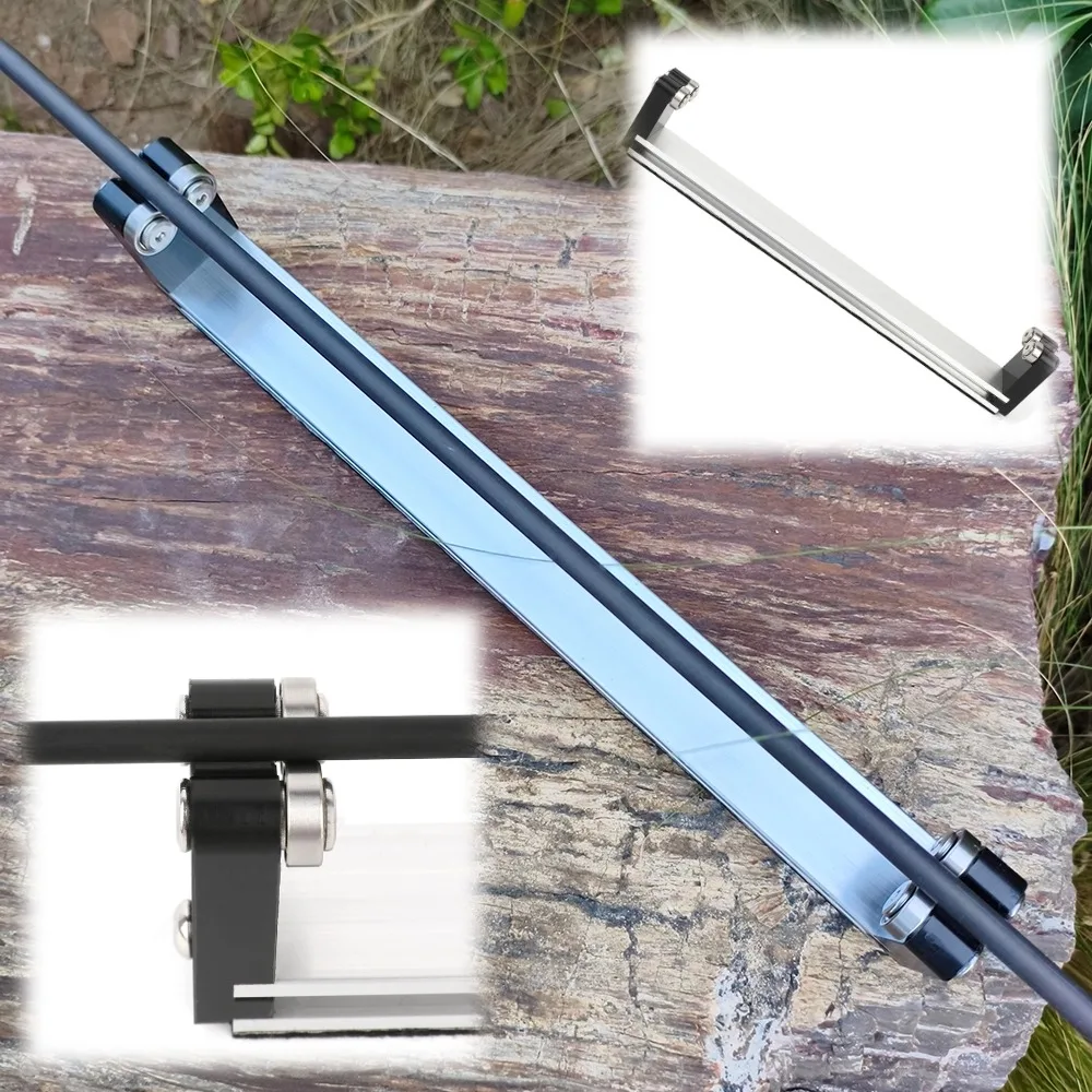 Herramienta de medición de rectitud de flecha de tiro con arco, probador de flecha de aleación de aluminio, Selector de flecha, accesorio de tiro con arco de caza, 1 ud.