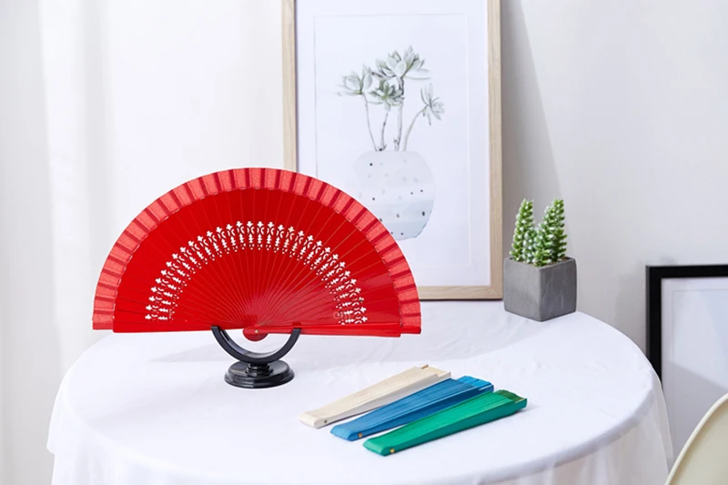 Ventilador de hadas de estilo antiguo para mujer, accesorios de escenario, artesanía, Reunión Anual, plegable - imagen 2