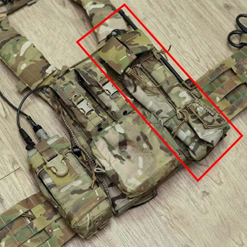Bolsa de carga de bofetada C4 individual con tira táctica, Kit de herramientas de tira larga, bolsa de accesorios multiusos MOLLE de 31cm - imagen 4