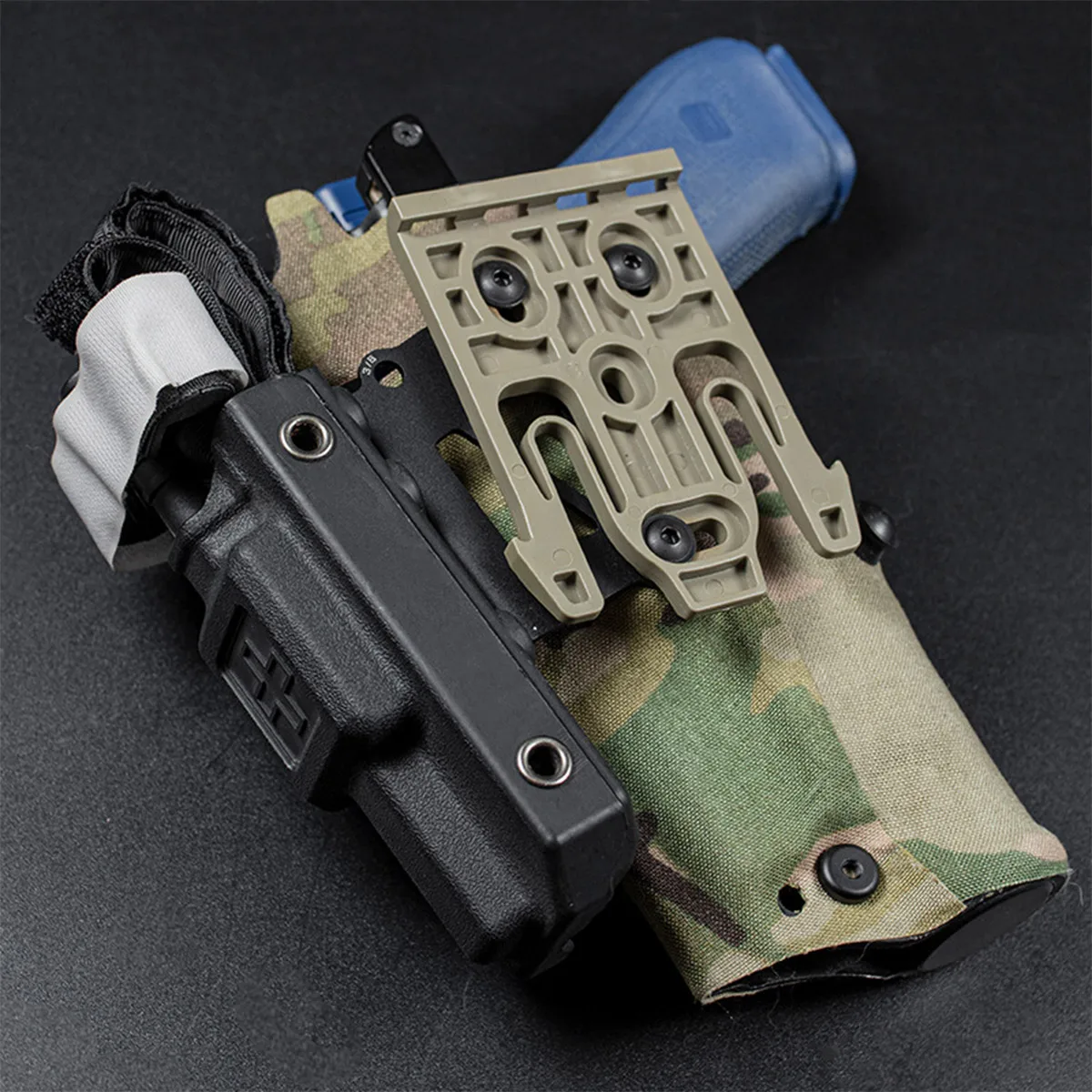 Funda 6354DO para G17 X300U-A QLS, adaptador, cubierta de pierna, Kit de correa de pierna MHA, funda LSK de 3 agujeros, placa NCPE Negative Cant - imagen 4