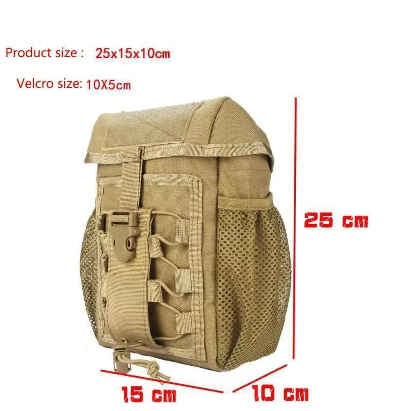 Bolsa para botella de agua para deportes de caza y acampada al aire libre, Kit Oxford 1000D para conducción al aire libre, bolsa para artículos diversos, bolsa para equipo táctico militar - imagen 4