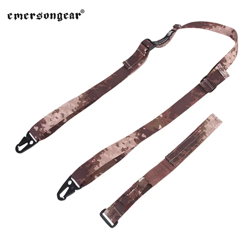 Emersongear táctico P9O especial doble pistola Sling dos puntos Rifle correa de hombro conectar cinturones caza senderismo tiro Nylon BK - imagen 4