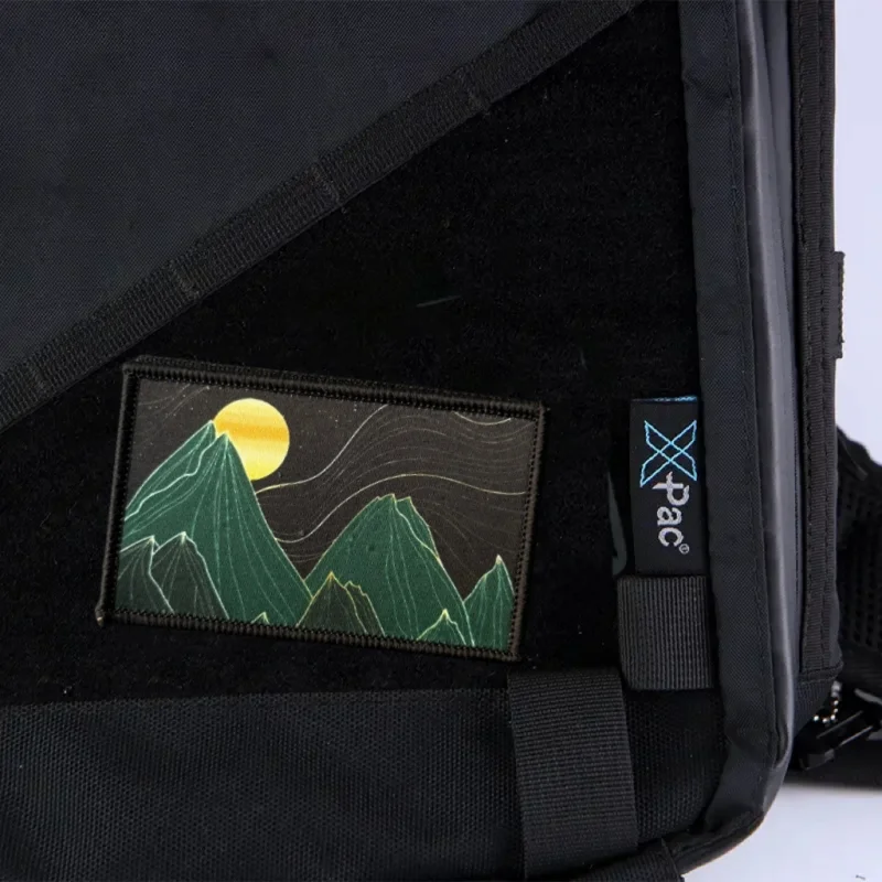 Parche Táctico con Diseño de Paisaje Montañoso, Insignia de Moral, Impreso, con Gancho y Bucle, Accesorio para Mochila, Ropa, Adhesivo Decorativo, Brazalete - imagen 5