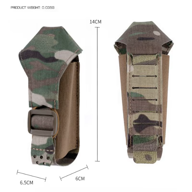 Bolsa táctica portagranadas humo MOLLE multiusos para outdoor y airsoft - imagen 4