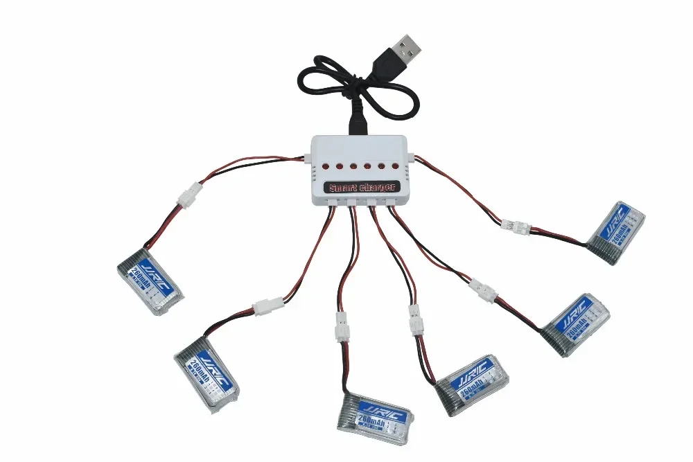 Batería Lipo 3,7 V 150mAh 30C PH2.0 enchufe para JJRC H20 Syma S8 M67 U839 piezas de cuadricóptero RC juego de cargador de batería para drones - imagen 4