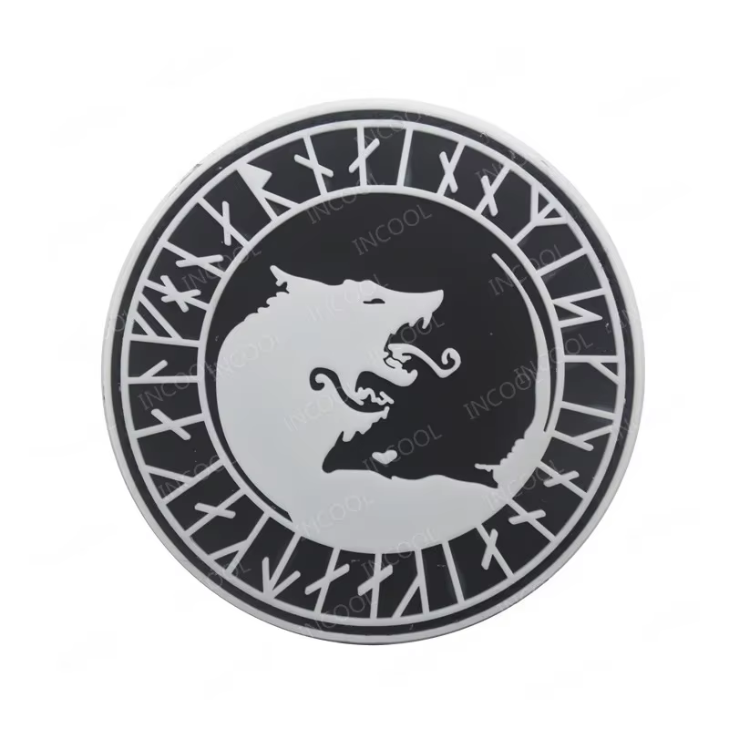 Parche reflectante IR lobo PVC 3D Odin vikingo – táctico - imagen 5