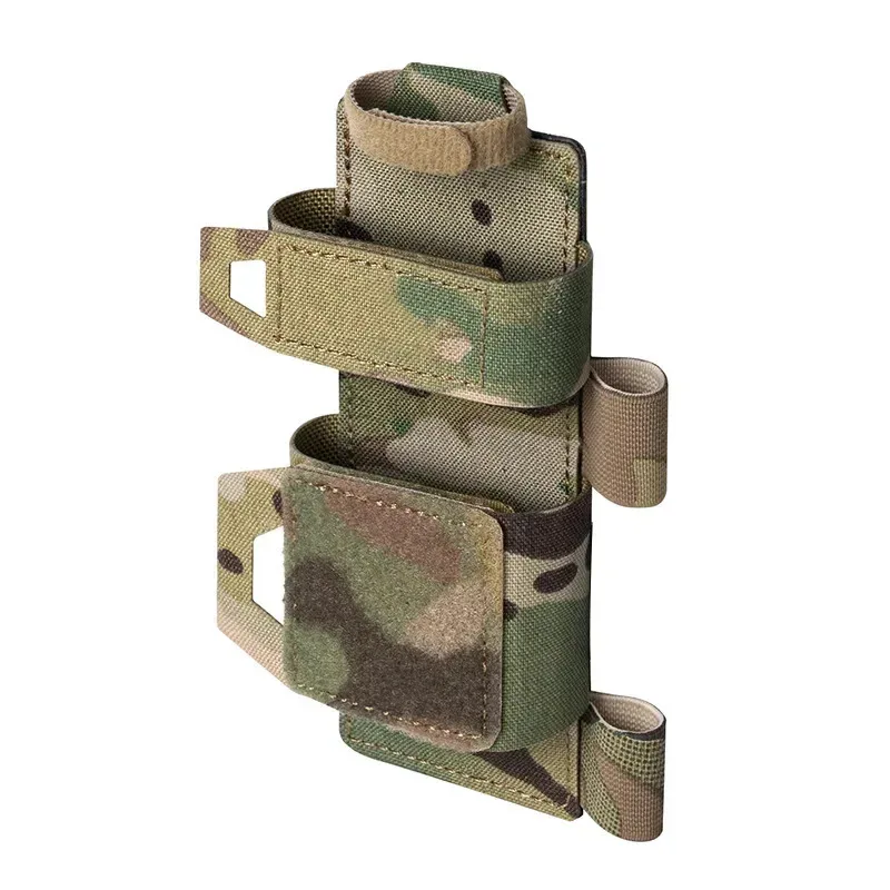 Bolsa táctica para torniquete, bolsa para tijeras de supervivencia, bolsa para tijeras de traumatismos, correas elásticas Molle, accesorio de soporte - imagen 2