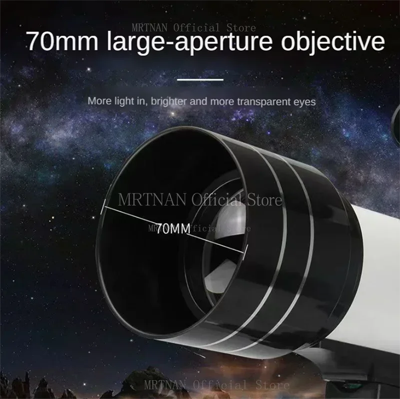 Telescopio astronómico profesional para principiantes, telescopio con cámara Bluetooth, teléfono, Luna, estrellas, 150X - imagen 5