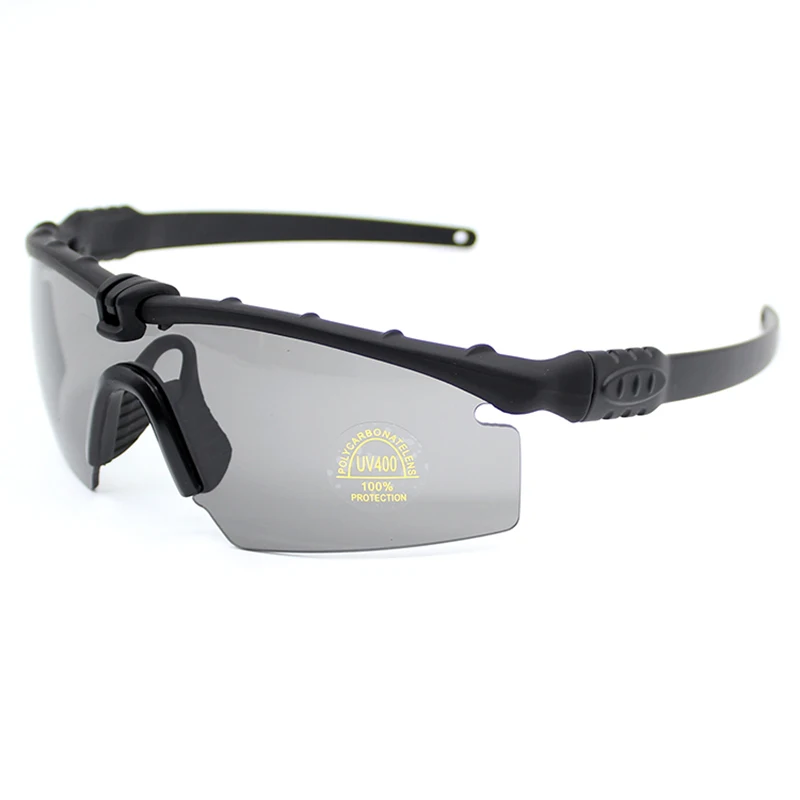 Gafas de sol UV400 para exteriores, gafas deportivas polarizadas de entrenamiento táctico para hombres con 4 lentes, gafas de tiro para pistola de aire - imagen 4