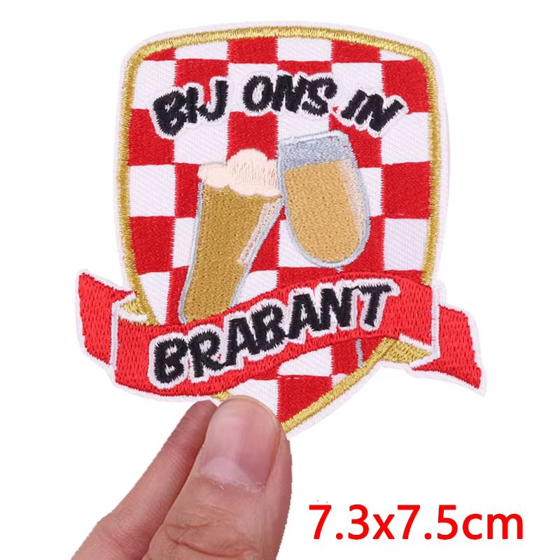 Parche bordado con emblema Brabante holandés para planchar - imagen 4