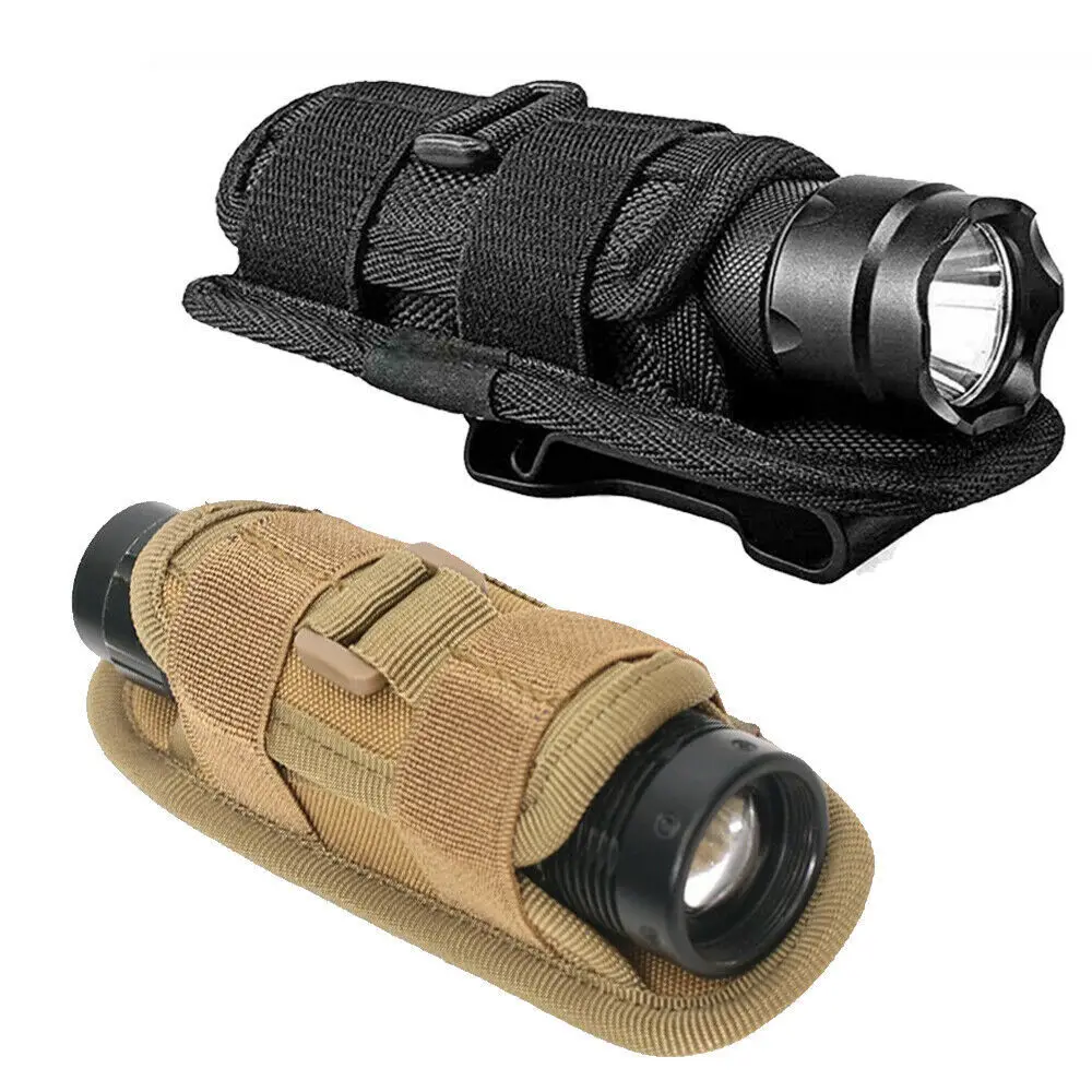 Soporte para linterna táctica de nailon, funda para cinturón Molle, funda para linterna, bolsa para caza, pesca, deportes al aire libre - imagen 2