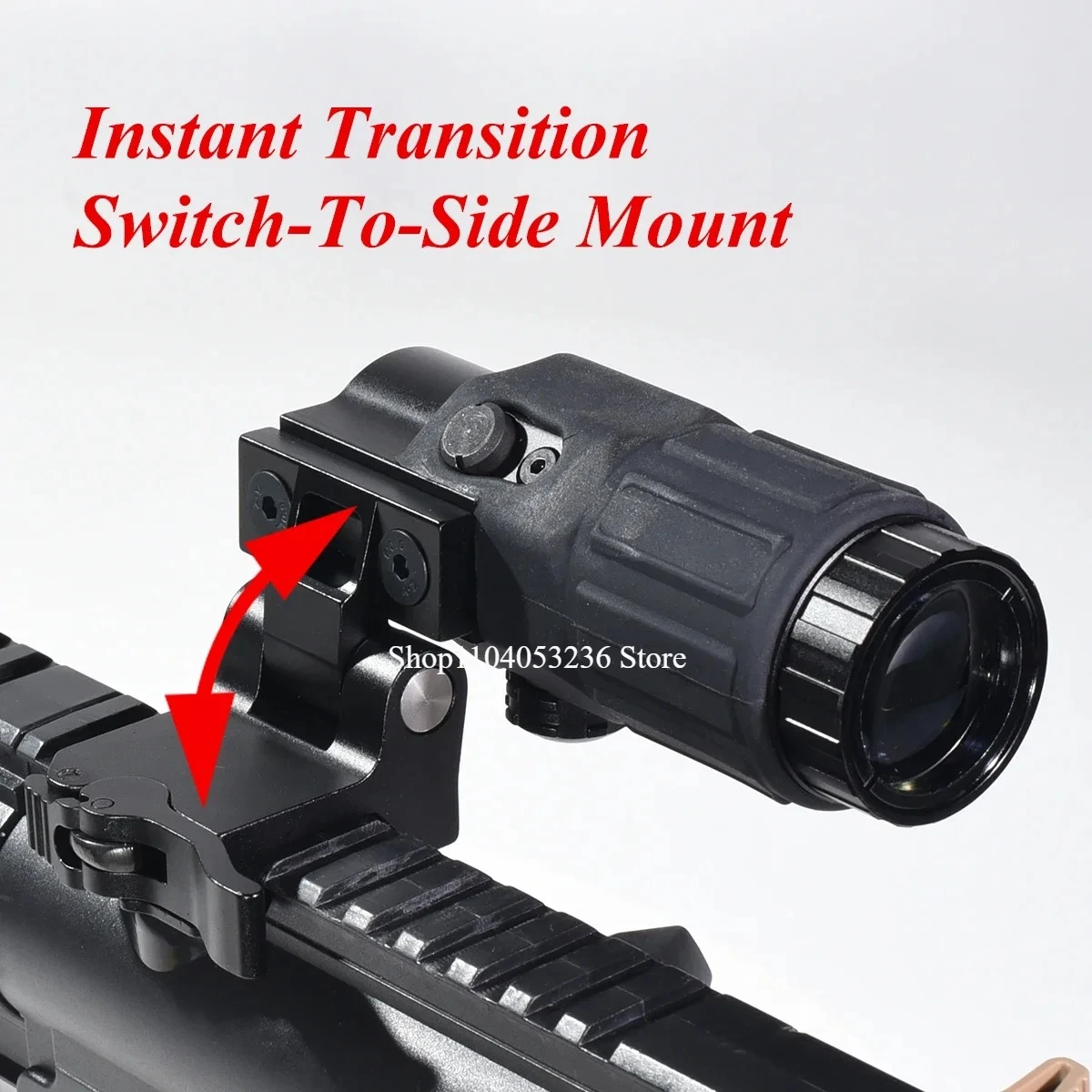 E * t * ch 558 553 G33 mira de punto rojo holográfica Flip 3X lupa óptica Airsoft mira réflex alcance colimador accesorios de caza - imagen 2