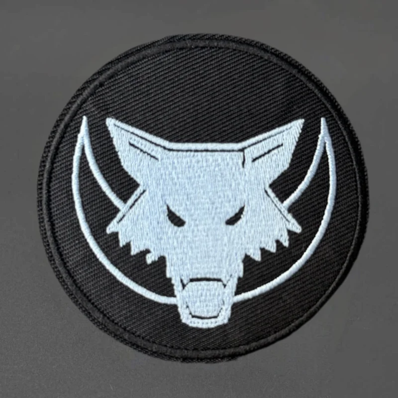 Parche bordado de lobo militar, chaleco táctico, gancho y bucle, sombrero, insignia de moral, mochila, pegatina decorativa, parches para brazalete para ropa - imagen 2