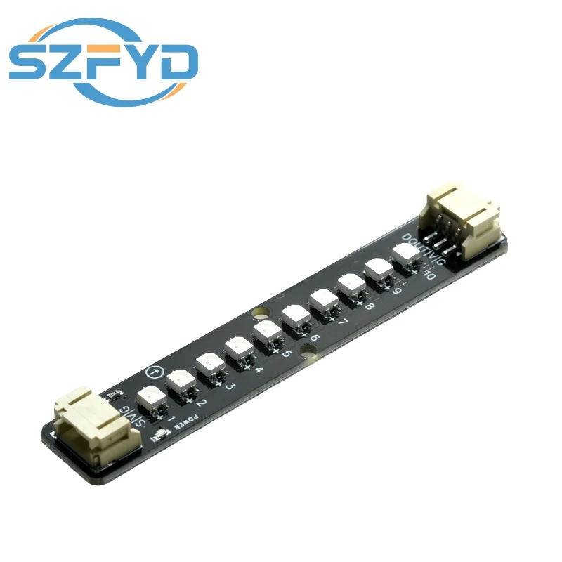 Tira de luces LED RGB de 10 bits, WS2812B programable, 5V, cambio de Color, tira de luces colorida para Kit Arduino ESP32, 1 Uds. - imagen 2