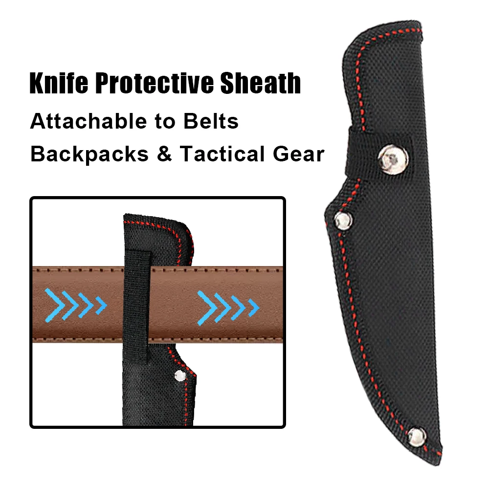 Funda para cuchillo, funda para hoja de bolsillo con hebilla para cinturón, herramienta multifunción, funda protectora para cuchillo, herramientas para cinturón - imagen 3