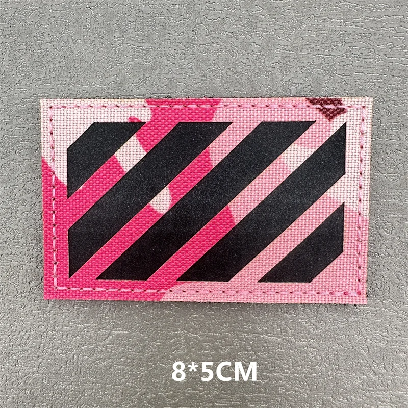 Parches tácticos reflectantes con calavera/bandera de Brasil, con cierre de gancho y bucle, insignia bordada de nailon duradera, fácil de colocar, 1 Uds. - imagen 4