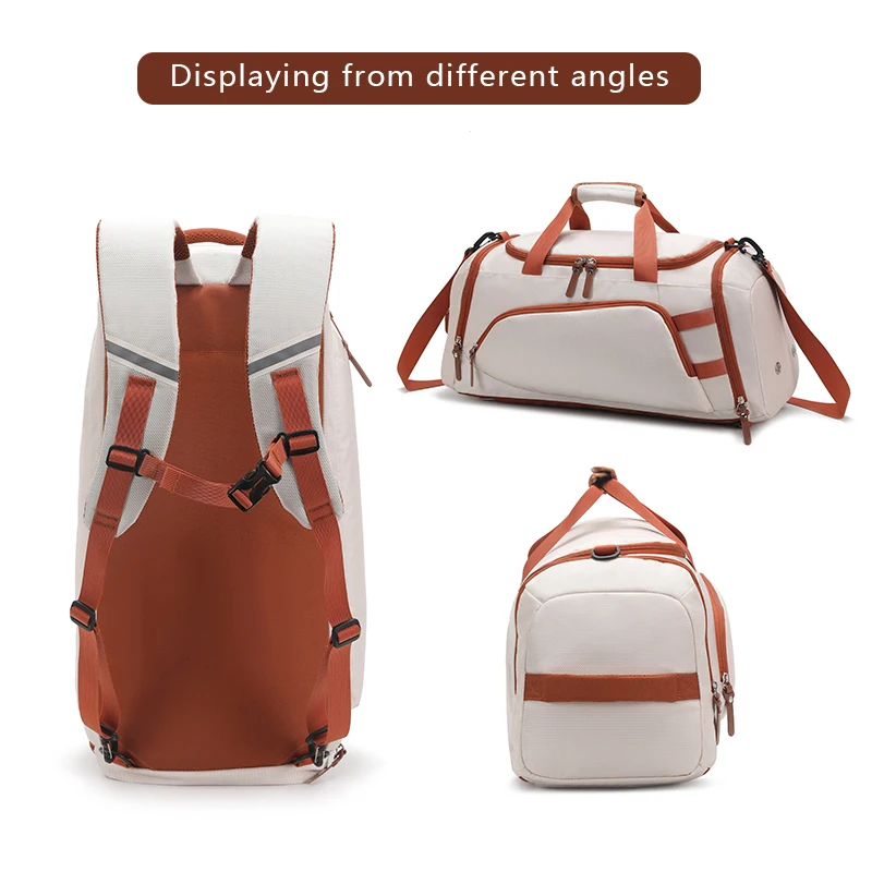 Bolso de mano deportivo con compartimentos para zapatos, mochila de gran capacidad para viajes al aire libre, viajes de corta distancia, senderismo, escalada, mochila de día - imagen 5