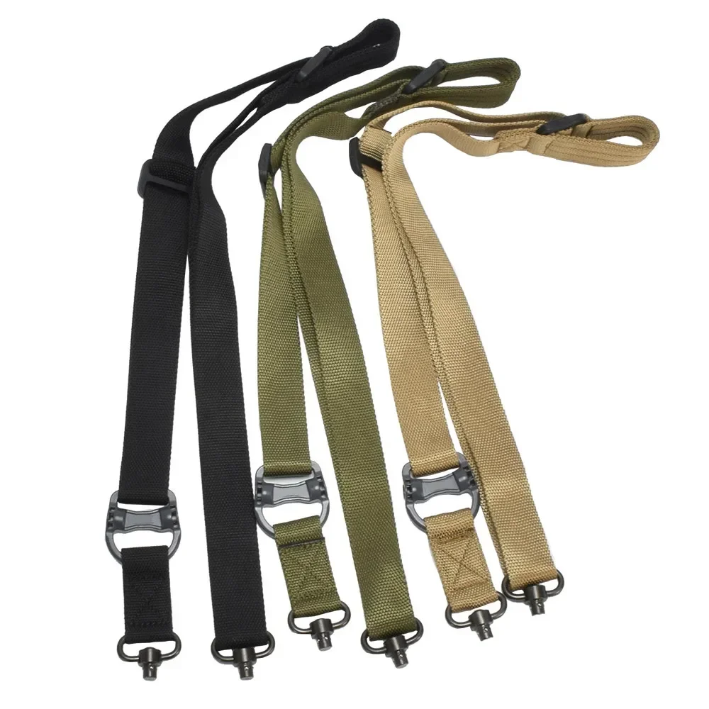 Eslinga táctica ajustable MS4 de separación rápida QD giratoria de Metal de 2 puntos Multi Mission Rifle Sling de liberación rápida para Rifle de un solo punto - imagen 2
