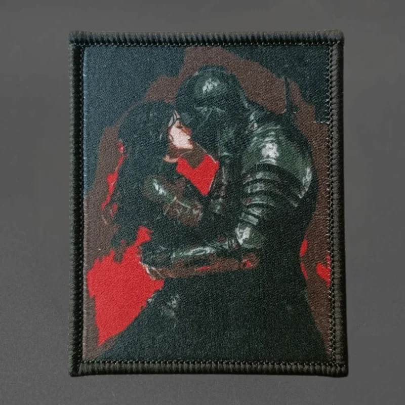 Parche con estampado de Chevron de caballero y niña, chaleco táctico con gancho y bucle, insignia de moral, mochila, pegatina decorativa, parches para brazalete para ropa