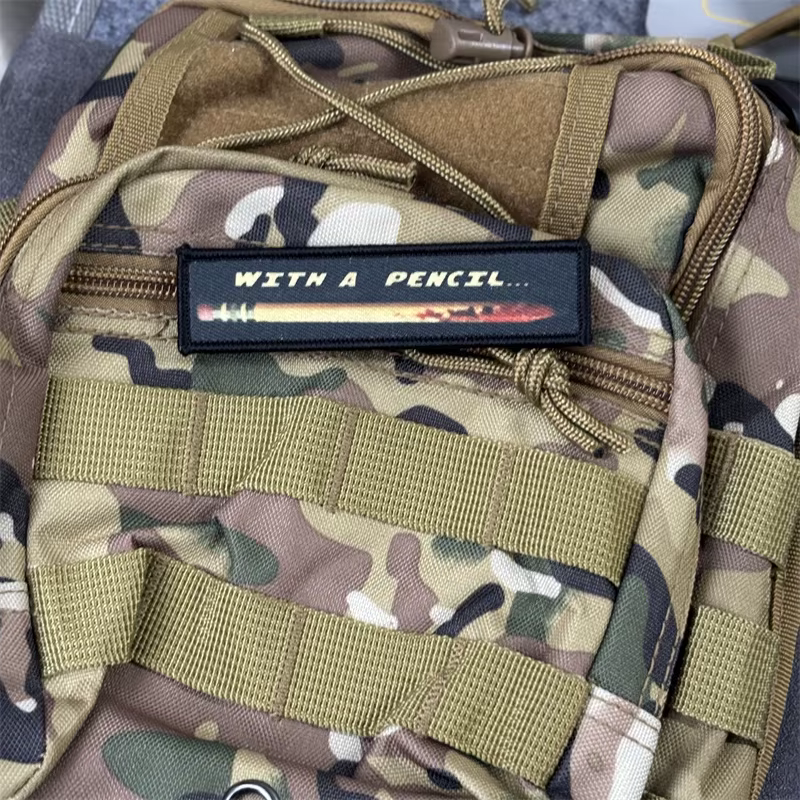 Parche táctico impreso Bullet – Insignia de moral con gancho - imagen 3