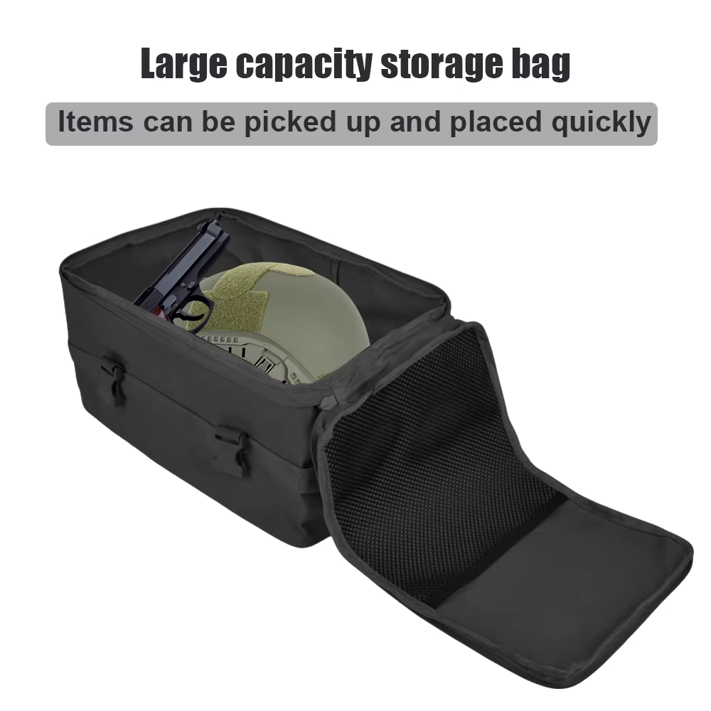Bolsa de almacenamiento táctica, bolsa para pistola, caja para casco, utilidad EDC, estuche organizador de herramientas, bolso de Picnic para caza, Camping, senderismo y pesca - imagen 2