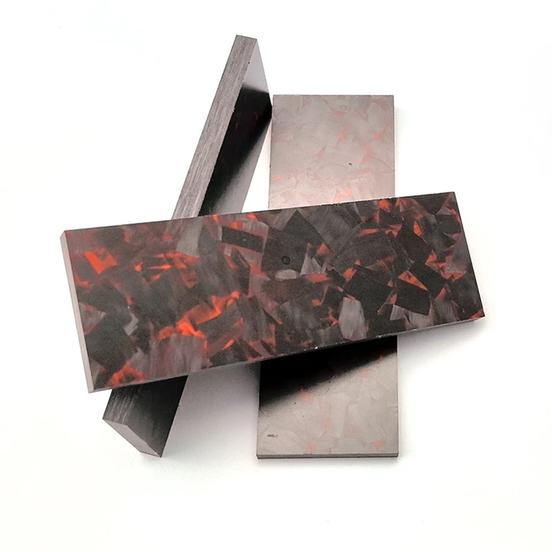 Tablero de textura negra de mármol de Material de fibra de carbono para herramientas de cuchillo, Escala de mango, parche para hacer bricolaje, 2 colores, 120x40x6mm, 160x50x6mm, nuevo - imagen 3