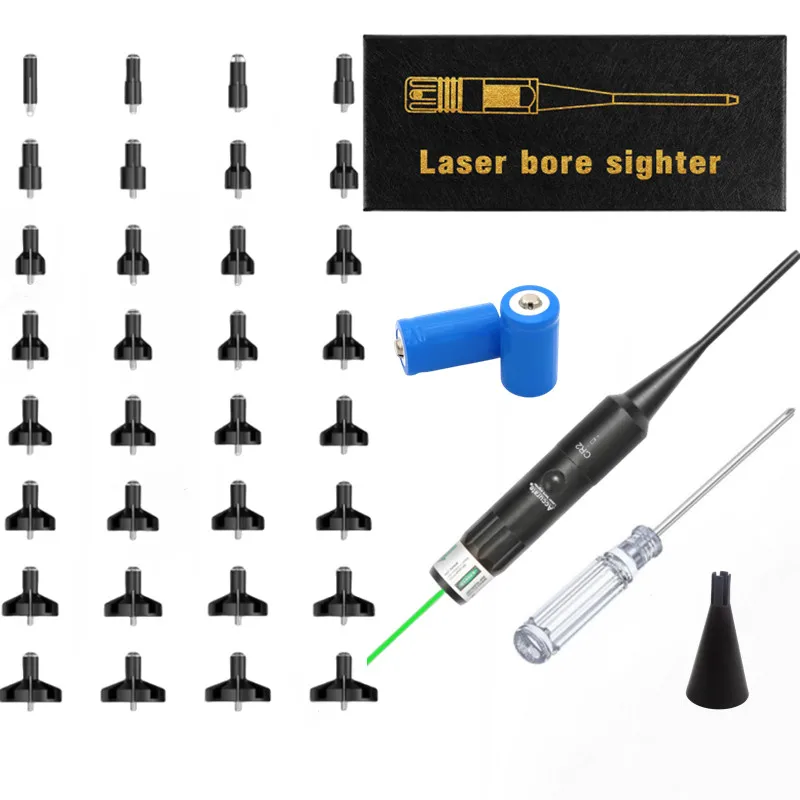 Kit de mira láser Universal, color rojo y verde, colimador, calibre.177 a 12GA, pistola, Rifle, Boresighter - imagen 2