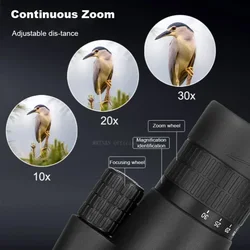 Monocular de observación con trípode y clip para móvil