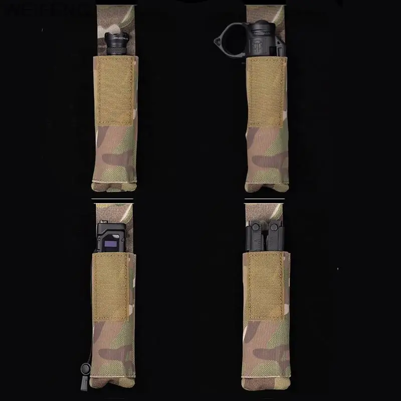 Bolsa táctica Molle para linterna, soporte militar para linterna de emergencia, paquete de cintura de emergencia, accesorios de caza - imagen 2