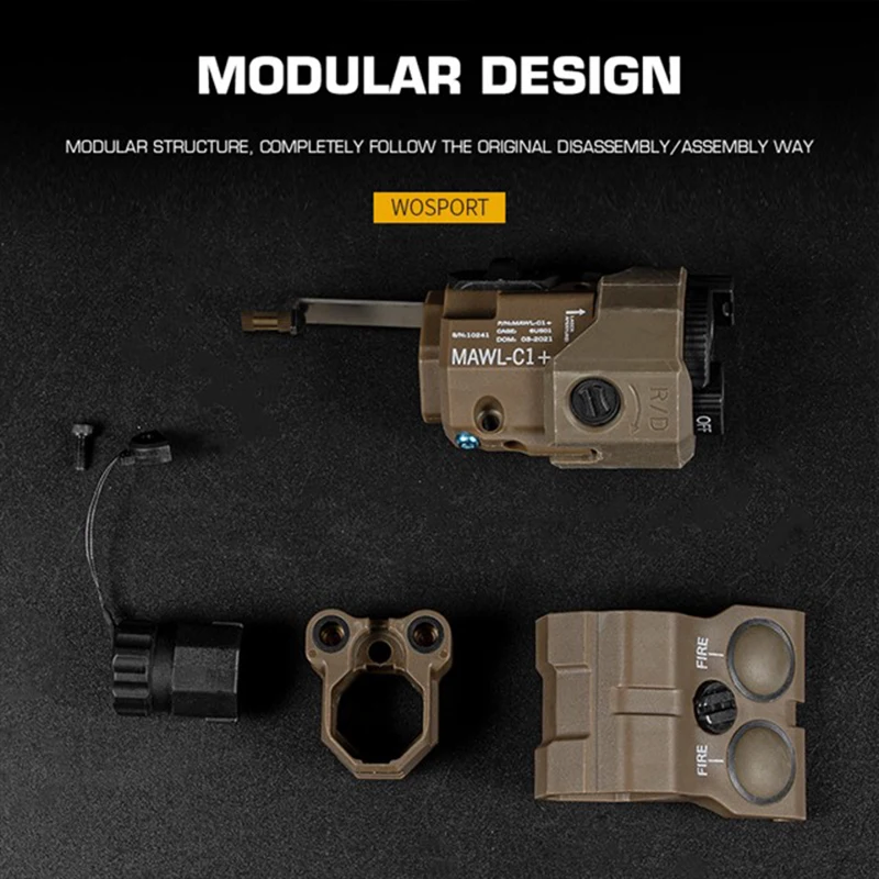 Caja de batería Element MAWL-C1, indicador táctico lateral mawl, caja de batería láser, modelo mawl c1 - imagen 3