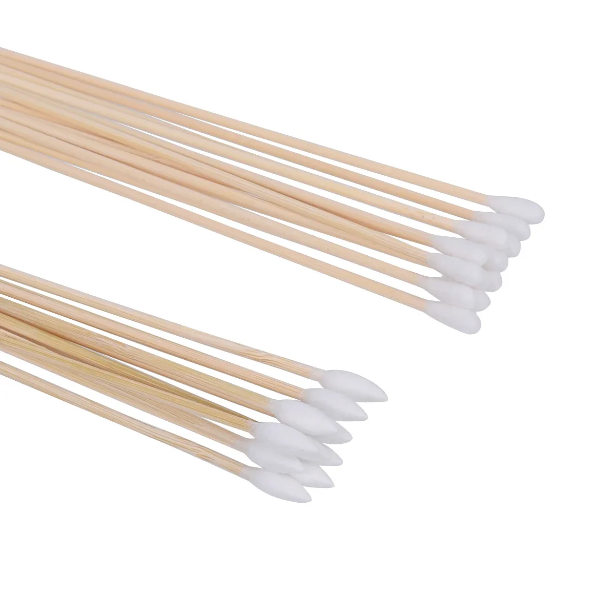 Hisopos de algodón de limpieza de pistola larga táctica, 100 Uds., Kit de cepillo de limpieza de pistola cónica grande AR15 M4 AK47 AK74 Remington 870 Colt 1911 - imagen 5